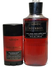 Bath Body Works BOURBON for Mens Body Wash Antiperspirant Deodorant Gift Set