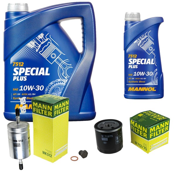 Inspektionspaket 6L Mannol Special Plus 10W-30 FüR Opel Corsa B 1.4I 1.2I Astra-image