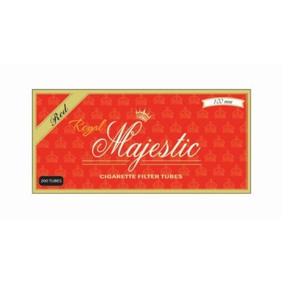 3x Royal Majestic Red Cigarette Tubes Full Flavor Smoking Accessories Lot 100MM