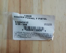 Dillon Powder Funnel - "F" PISTOL - 9mm, 38 Super;  13806