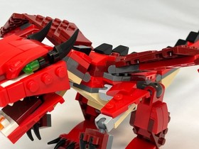 LEGO CREATOR: Red Creatures 100% COMPLETE PEICES /w MANUAL (31032)