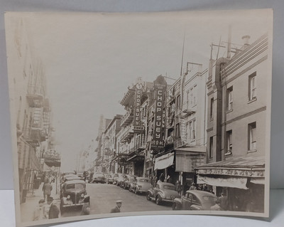 1920's Snapshot Chinatown Street Scene 3 7/8'' x 4 3/4'' JRR6