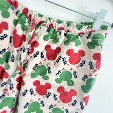 Disney Hanna Andersson Flannel Pajama Pants Unisex S Mickey Holiday Cozy Lounge