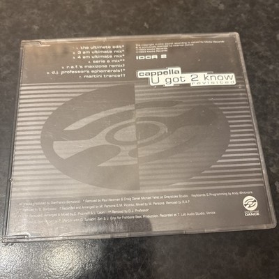  Cappella   U Got 2 Know (Revisited) - 7 Track CD Single 1993 