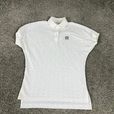 VTG 80s Nike Tennis Shirt Womens S White John McEnroe Agassi Challenge Court