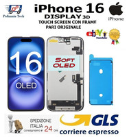 Apple Iphone 16 Display Soft Oled 120 Hz Touchscreen Rahmen Paar Original GLS