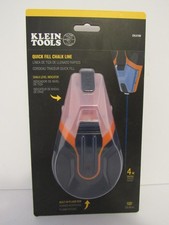 Klein Tools CHLK100 Quick Fill Chalk Line 100 ft. with Built-In Plumb Bob