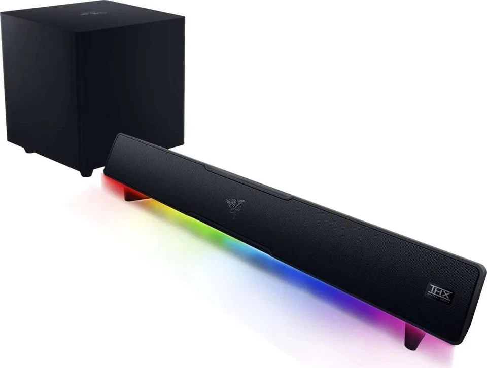 Razer Leviathan V2 PC-Gaming-Soundbar mit Subwoofer RGB-Beleuchtung, Bluetooth - Bild 2 von 4
