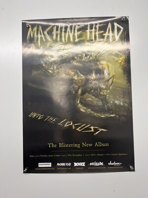 Machine Head Doppelseitiges Plakat Unto The Locust Original Album Promo 2011