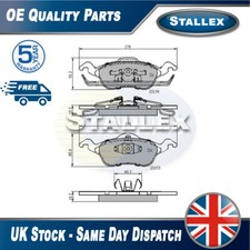 Adatto a Ford Focus 1998-2007 + altri modelli set pastiglie freno anteriori stallex