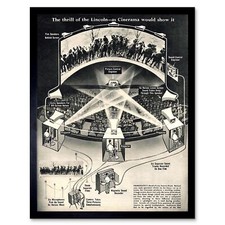 Advertising 1952 Cinerama Projection Technology Film Cinema 12X16 Framed Print