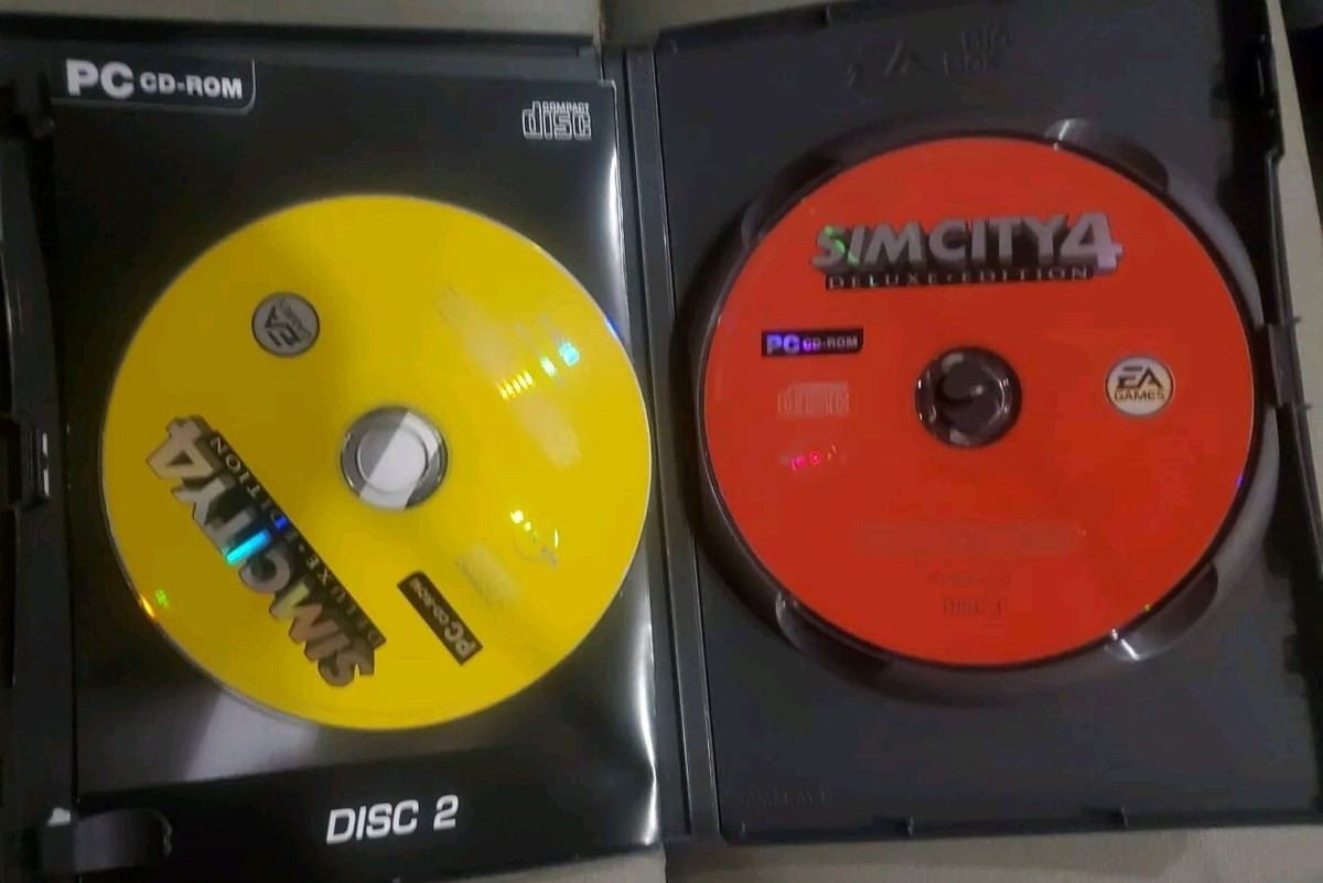 Sim City 4 Deluxe Edition EA Games Classics PC CD-ROM 2 Disc Set