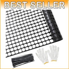 Comoda recinzione in rete 4'x100' con cravatte a zip - perfetta per pollame e fauna selvatica