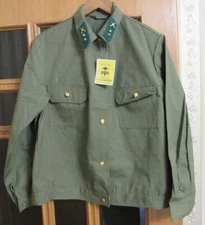 SOVIET UNIFORM WOMAN COTTON COAT of VOHR Militarized security size 50-4