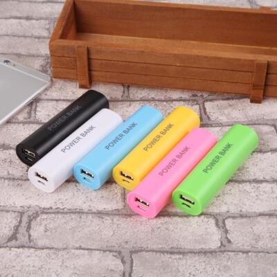 .+Mobile USB Power Bank Ladegerät Pack Box Batterie Fall für 1x NICE DIY >D E-