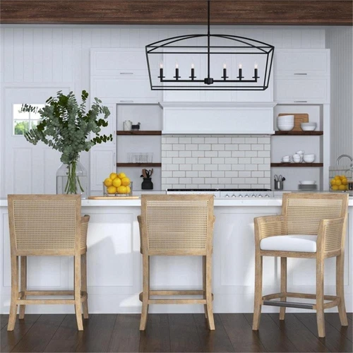 Uttermost Clayton 6-Light Steel Metal Linear Chandelier in Bronze - Picture 2 of 5