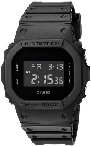 Casio DW-5600BB-1 Men's G-Shock Digital Display Fashion Watch Resin Strap, Black