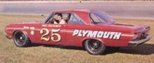  25 Paul Goldsmith 1964 Plymouth 1/64th HO Scale Slot Car Decals