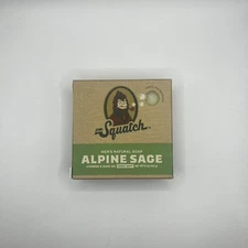 New Dr. Squatch All Natural Bar Soap for Men with Zero Grit Alpine Sage