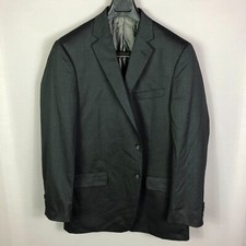 Hart Schaffner Marx Dark Charcoal 2 Button Suit JACKET ONLY Size 46L 435