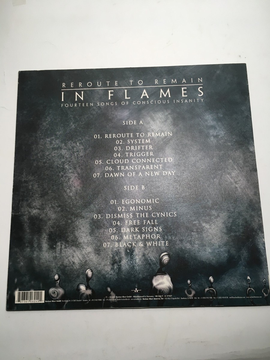 In Flames - Reroute to Remain - Rare Picture LP - SIGNED by Anders