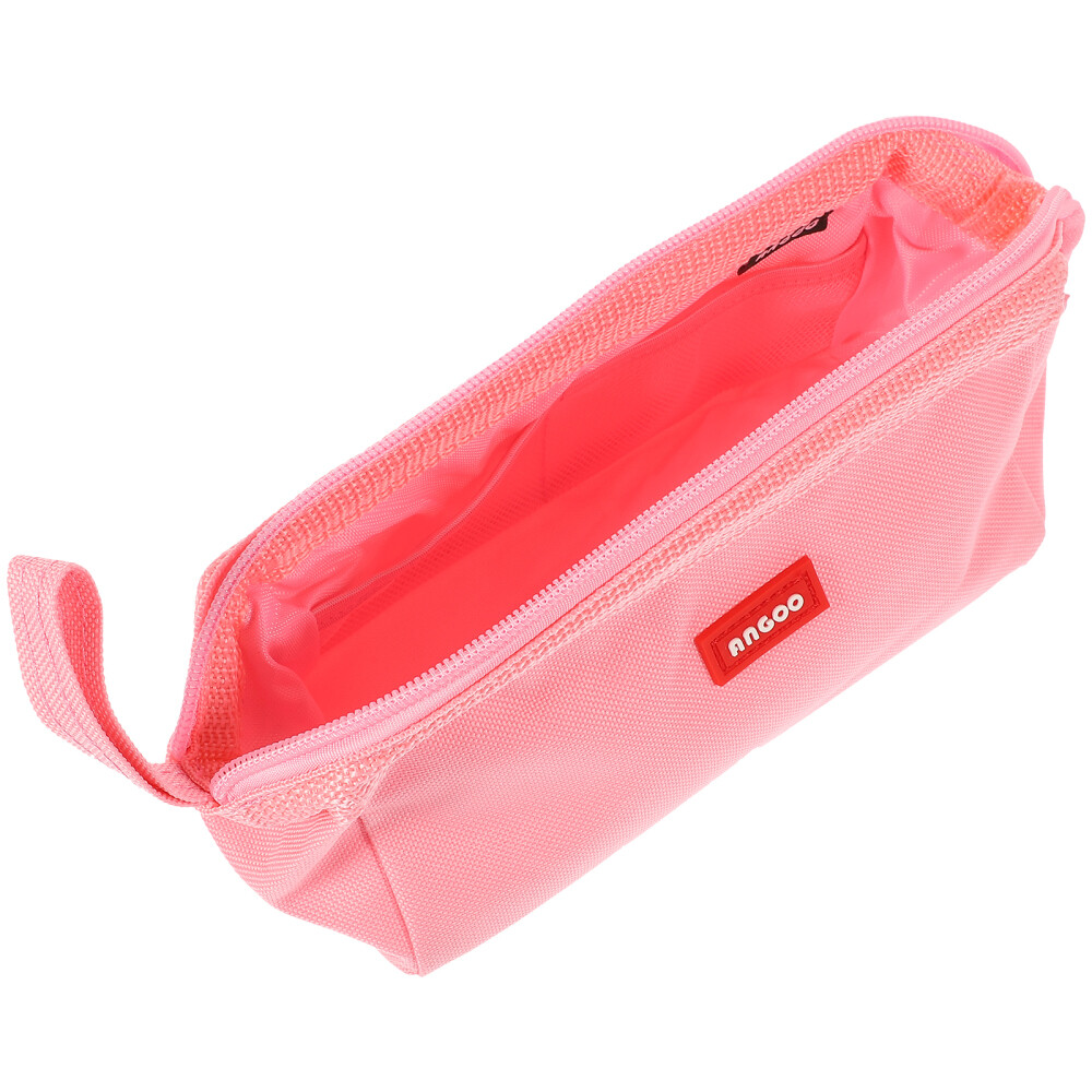 2 Cord-Federmäppchen Mit Reißverschluss – Rosa & Grau, 21,5 Cm, Für Schule & Büro