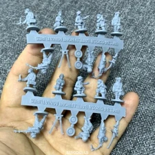2 Sprue 15mm Flames of War WWII German Grenadier Platoon Soldier Army Rifle Toy