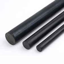 Naturkautschuk-Rundstäbe, Ø21-150 mm, schwarz - Gummi Vollstab robust & flexibel