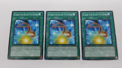 cards for black feathers yugioh 3x CARDS FOR BLACK FEATHERS SPELL DP11-EN020 1ST EDITION COMMON YUGIOH NM