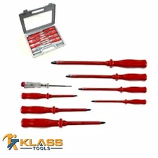 8 Piece Insulated Screwdriver Set with Tester by KlassTools