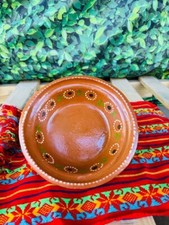 Plato Pozolero Ondo 7.5in De Barro Decorado Sets Of (6)pcs