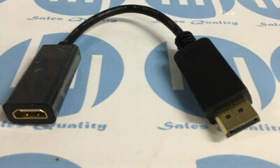 DisplayPort Stecker auf HDMI Buchse Adapter Kabel 15cm SCHWARZ