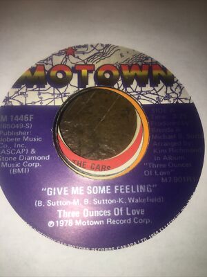 THREE OUNCES OF LOVE: give me some feeling / does your chewing gum... MOTOWN 7''