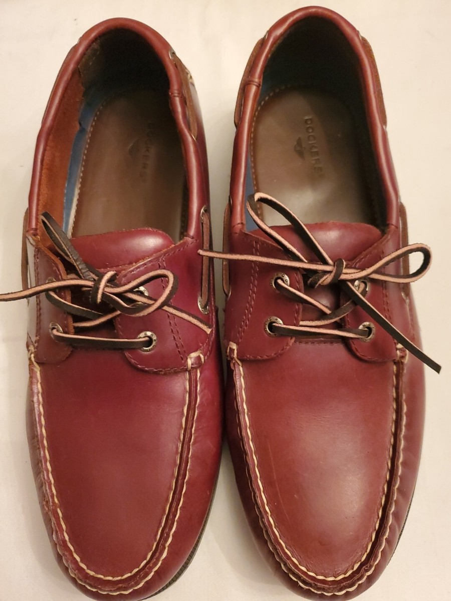 Dockers Men's Brown Leather Deck Boat Shoes