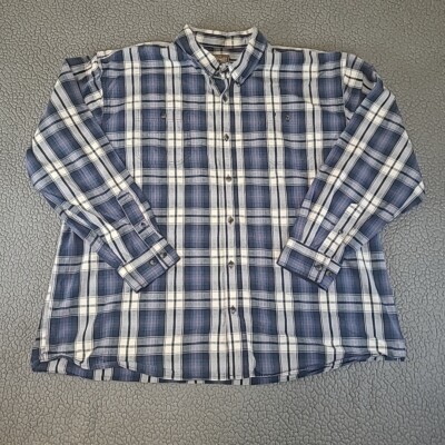 CE Schmidt Shirt Adult 3XL Plaid Long Sleeve Button Up Workwear Men Rodeo Cowboy