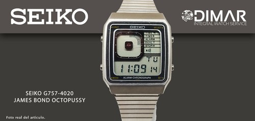 Vintage seiko lcd g757-4020 james bond 