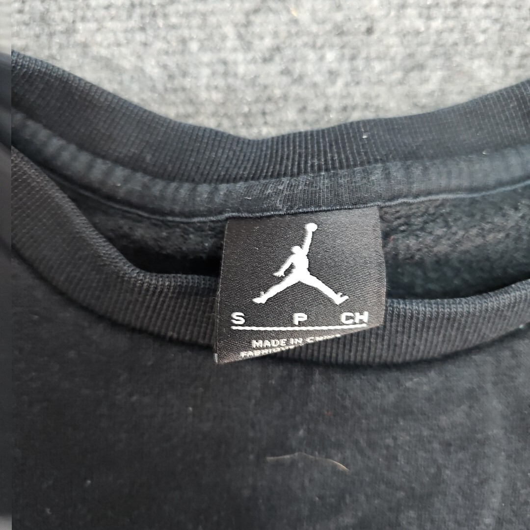 Nike Air Jordan Sweatshirt Men Sm Black Jumpman Fleece Pullover Retro Ft Print