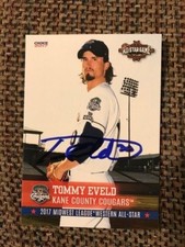 TOMMY EVELD Kane County Signed 2017 Midwest League MWL All Star card AUTO qty