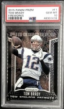 Tom Brady 2015 PRIZM Fireworks Die Cut💥 PSA 10 Gem Mint 💎 Patriots
