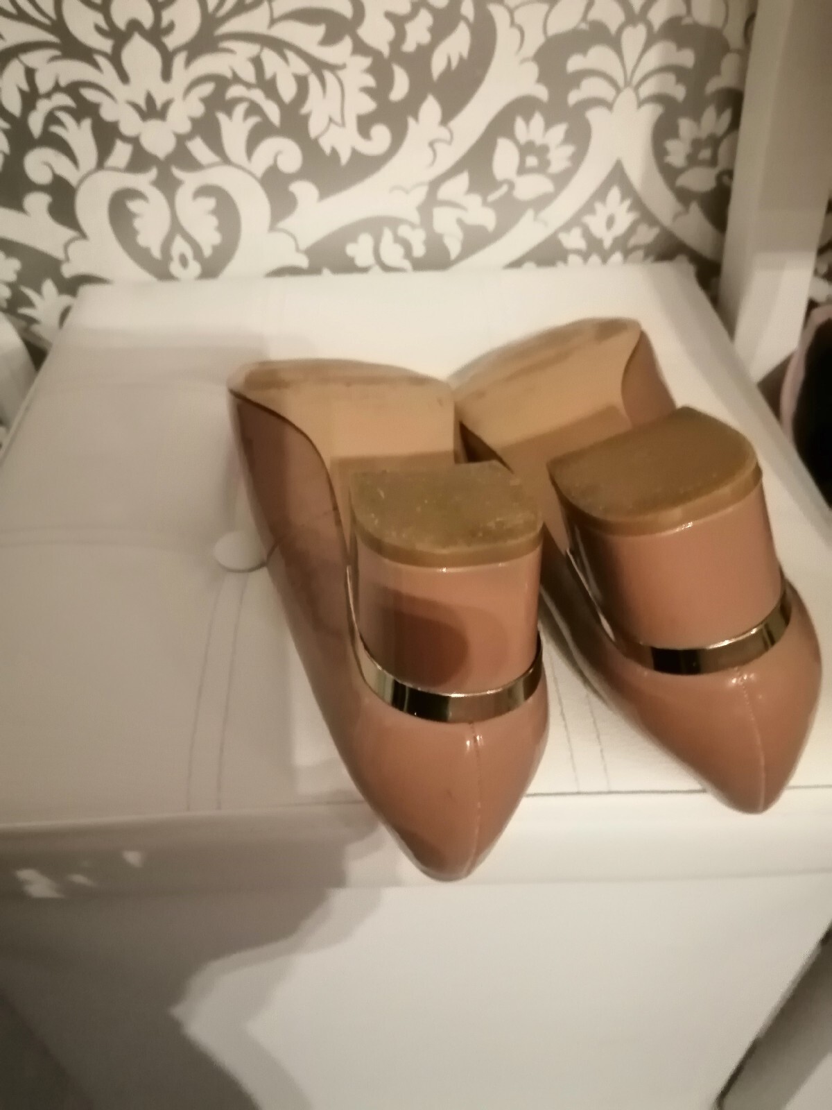 florence and fred Size 7uk Patent Faux Leather  Court Shoe 2"heel Lovely... image 6