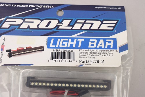 Pro-Line 6" Super-Bright LED Light Bar 6V-12V Curved for Crawler, SCT & 1/8 MT - Picture 2 of 6