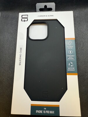 Carson & Quinn Silicone Case for iPhone 16 Pro Max - Black