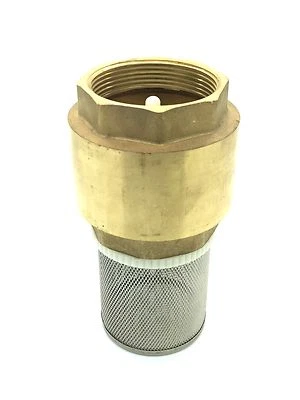 Brass Spring Check Foot Valve : Non-Return : Sizes 1/2" To 4" BSP