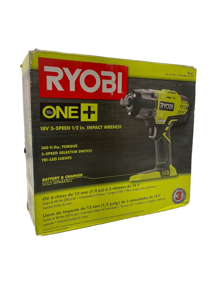 Ryobi P261 18V 1/2inch Impact Wrench - BRAND NEW- tool only! I-83