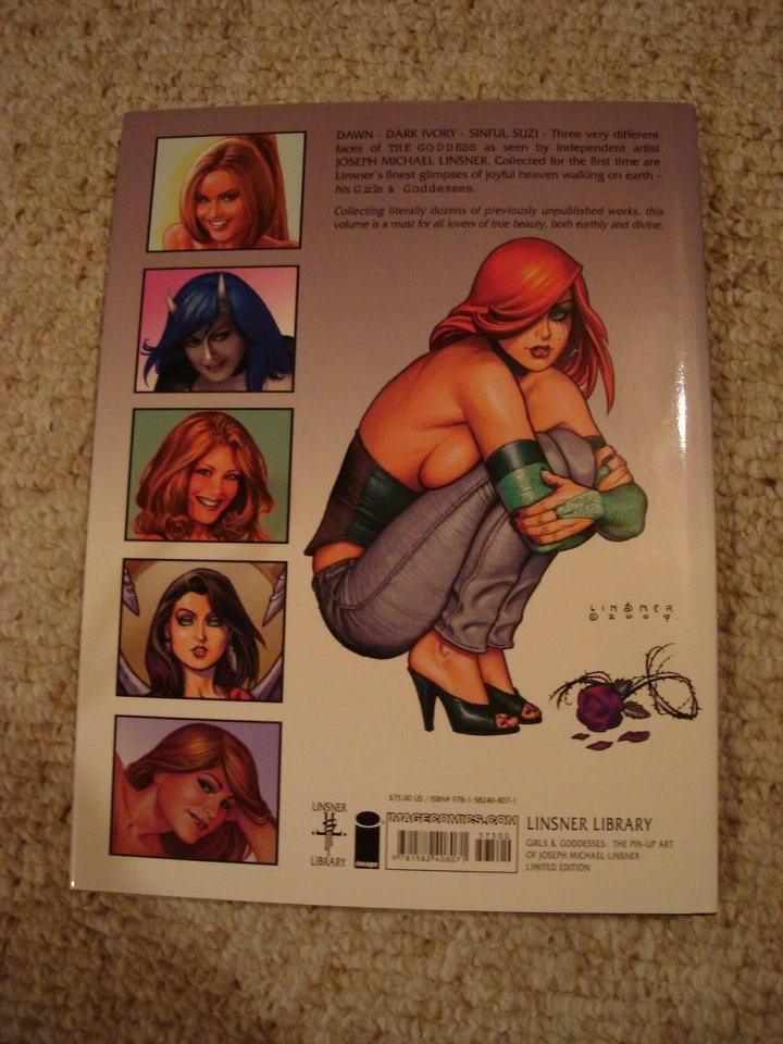 Joseph Michael Linsner Girls & Goddesses Pin-Up S&N HC #188/500 NM+ GGA Dawn - Image 2 of 4