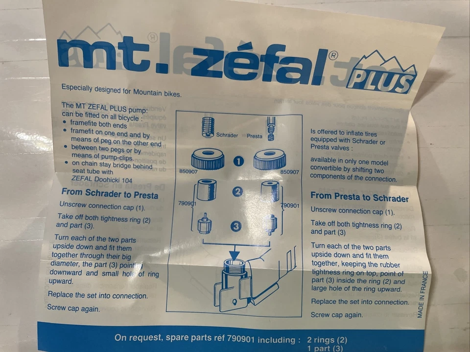 Mt. Bomba Zefal Plus Schrader Presta Marco Verde Talla XL Foto 3 de 4