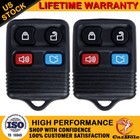 For Ford Replacement Alarm Remote Keyless Entry Control Key FOB Clicker 4 Button