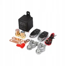 Wireless Dual Remote Car Battery Disconnect Relay Master Kill Cut-off Switch 12V