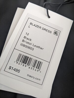theory leather blazer dress Theory Lynnia Leather Slim-Fit Blazer