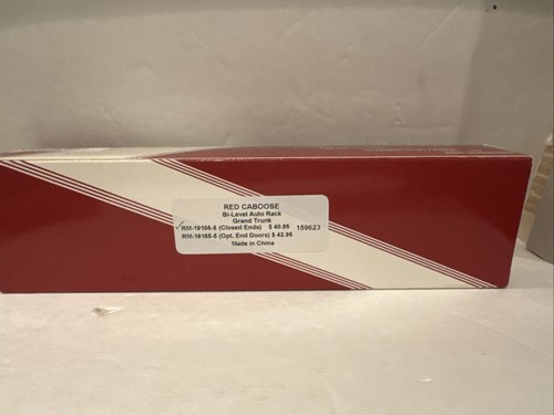 Red Caboose N Scale Bi-level Auto Rack Grand Trunk RM-19105-5 Closed Ends NIB! - Picture 6 of 6